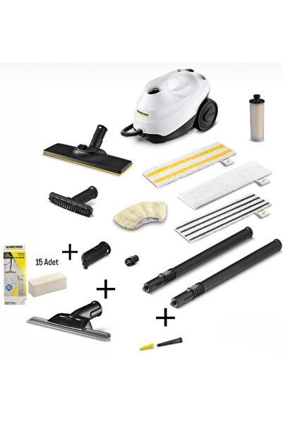 Karcher Sc 3 Easyfix Anniversary + Cam Temizleme Aparatı + 15 Mikrofiber  Bez...