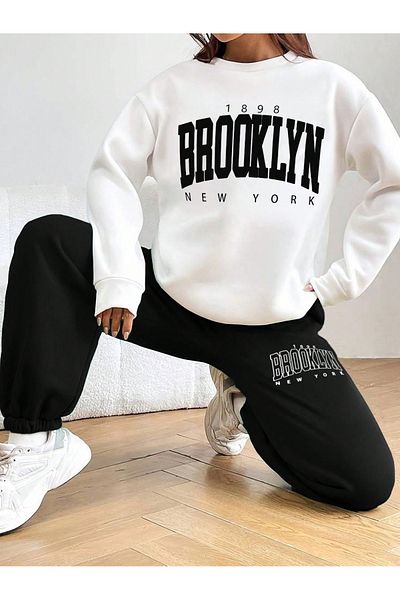 Vordevia Σετ αθλητικών φόρμας Brooklyn με στάμπα από μαλακό ύφασμα κορυφαίας ποιότητας