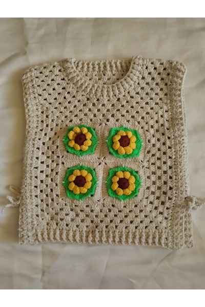 baharın kozmetik dünyası 3D Embossed 1-2 Years Baby Vest