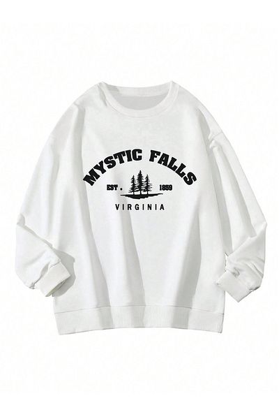 Vordevia Mystic Falls O Neck Oversize Sweatshirt