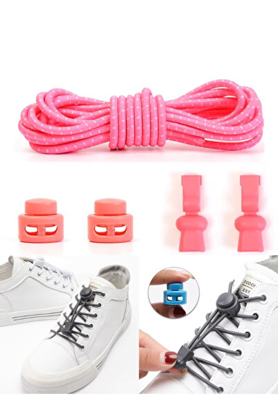 Heel'sUp حذاء دائري ذكي باللون الوردي - قفل عملي مرن وبلاستيك