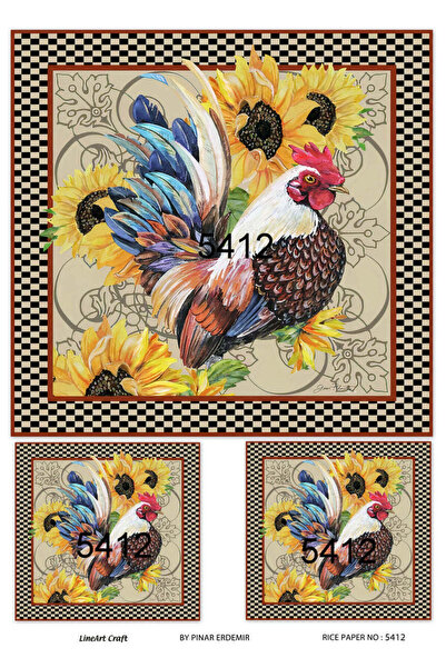 LİNEART Lineart Brass Decopage Paper No:L5412- 29X42Cm