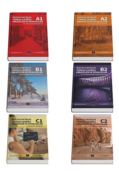 ZUGZWANG A1 + A2 + B1 + B2 + C1 + C2 İngilizce Okuma Kitapları 6'lı Set