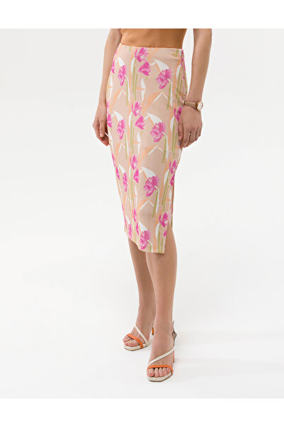 Pierre Cardin Camel Slim Fit Örme Etek 50263095-VR233