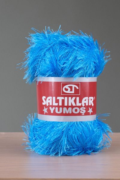 SALTIKLAR Premium Yumoş Bearded Knitting Rope Feathered Rope Bearded Rope 100Gr/140M a Quality Turquoise-03