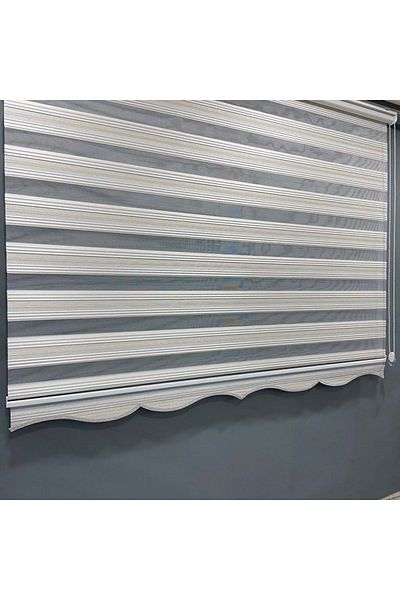 CEYHAN STORE Zebra Roller - Curtain Cream Gold, Glitter Luxury Skirt, Sliced