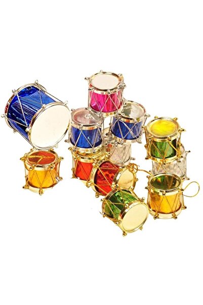 asöy Ornament de tobă de pin de Anul Nou, ornament pentru petrecerea de Anul ...