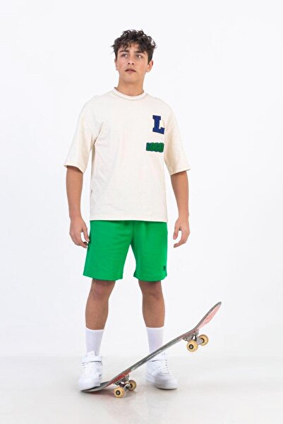 Zekids Tricou băiat din bumbac oversize L Punch