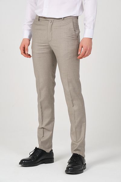 HYMAN Men's Slim Fit Fabric Trousers