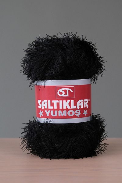 SALTIKLAR Premium Yumoş - Bearded Black Knitting Thread, 100Gr/140M a Quality