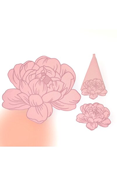 Matis Home Line Σετ 2 Αμερικανικά Σερβίτσια - Παιώνια