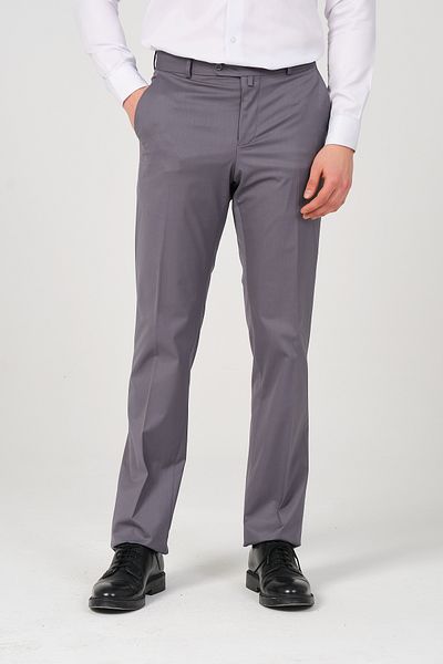 HYMAN Men's Regular Fit Fabric - Trousers