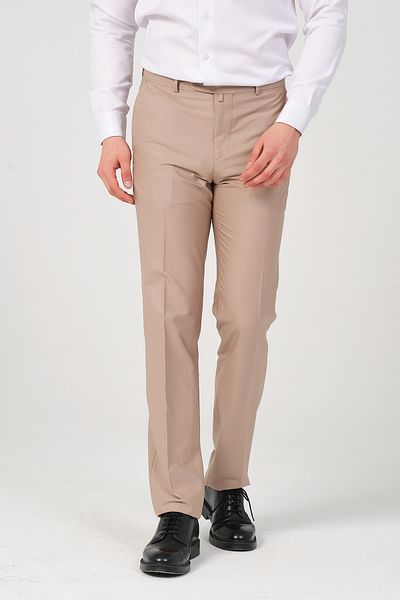 HYMAN Men's Regular Fit Fabric - Trousers
