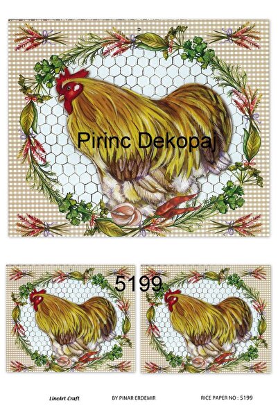 LİNEART ورق ديكوباج نحاسي Lineart رقم: L5199- 29x42 سم