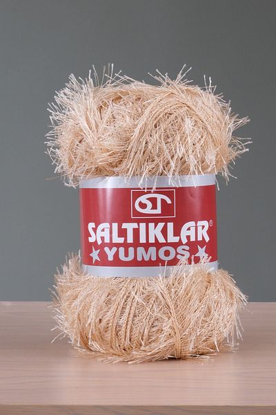 SALTIKLAR Premium Yumoş Bearded Knitting Rope Feathered Rope Bearded Rope 100Gr/140M a Quality Light Beige-100