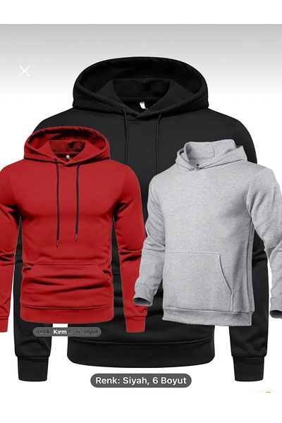 WEARTEX Unisex Cotton Half Zipper Top Unisex 3'L Set