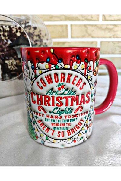 Mugs and love Christmas Yılbaşı Özel Porselen Kupa