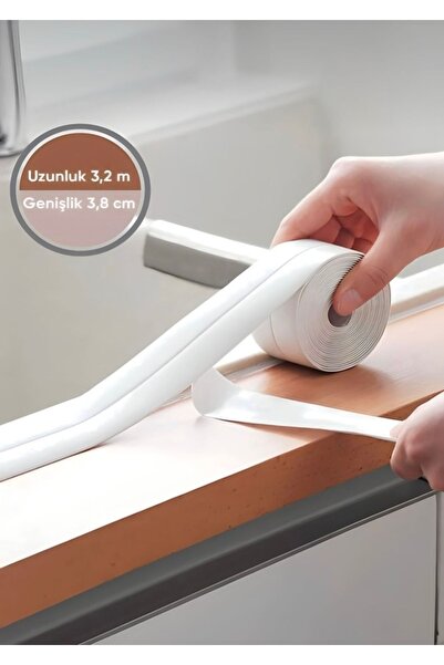 CNGZSHOP Su Sızdırmaz Banyo Mutfak Lavabo Ocak Küvet Kenar Izolasyon Şerit Ba...