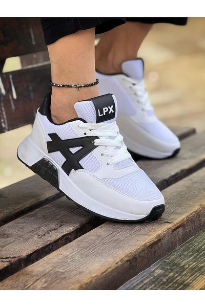 OBAY LİFE Unisex Λευκά Αθλητικά Παπούτσια με μοτίβο NBR1106