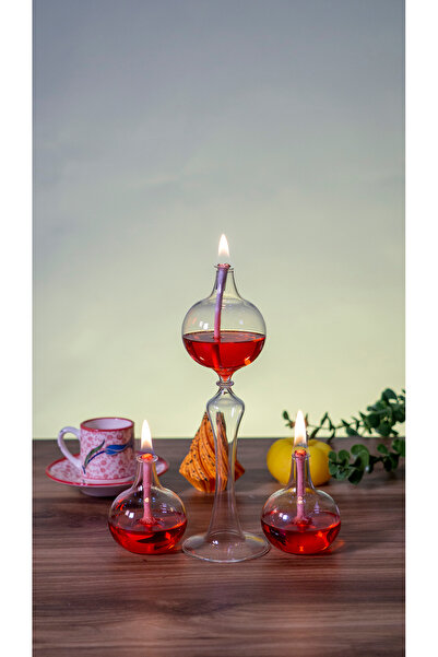 Genel Markalar Dekoratif El Yapımı Küre Kandil 3'lü Set (Kandil Yağı )