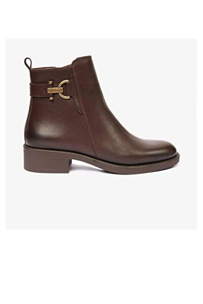Greyder Kadın Kahve Hakiki Deri Topuklu Bot 59155