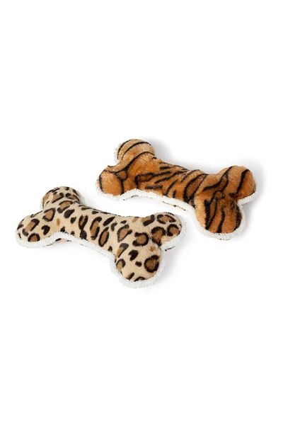 Karlie Plush Bone Tiger Leopard Pattern 30 Cm