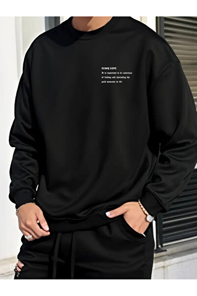 FULL TOLERANCE Φούτερ με στάμπα Good Moments με λαιμόκοψη ποδηλάτου