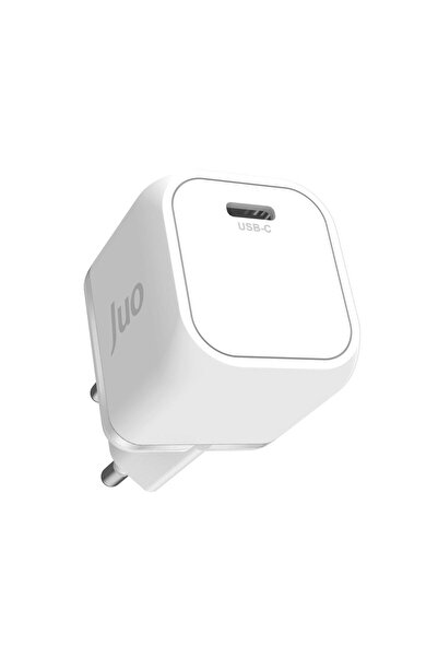 Juo 20w Gan Usb-c Şarj Aleti Iphone & Ipad & Android Uyumlu Pd Qc4.0 Type-c Hızlı Şarj Cihazı Beyaz