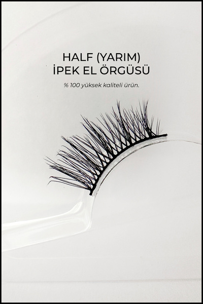 Nera Classy Half İpek Kirpik - Doğal ve Hafif Kirpik - Köşelere Takılan (Yarım Boy) Takma Kirpik