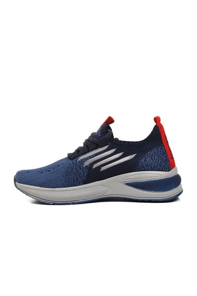 WALKWAY Navy Blue Ice Red Sports Shoes for Girls