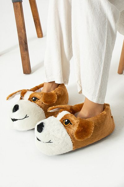 ALTUVATEKS Cute Dog Figure Slippers