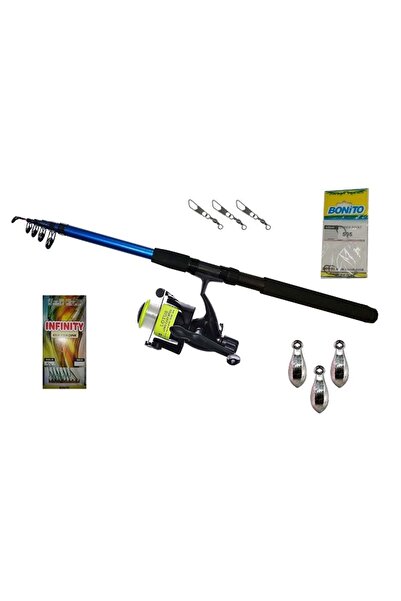 Avcı Market Lotus 2.40m Kamış 4000lik Yeşil Makine Olta Seti