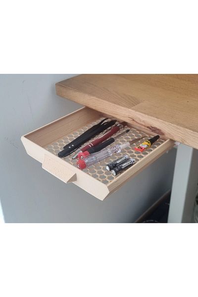 3DAKSESUAR Under Desk Drawer