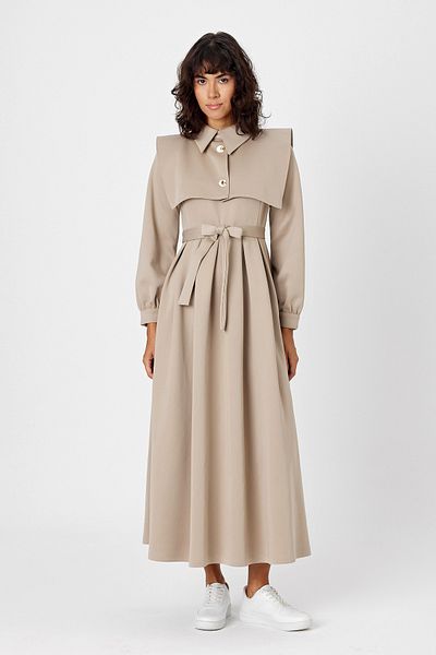Molly Nelly Women's Skuba Ribbon Detailed Long Dress