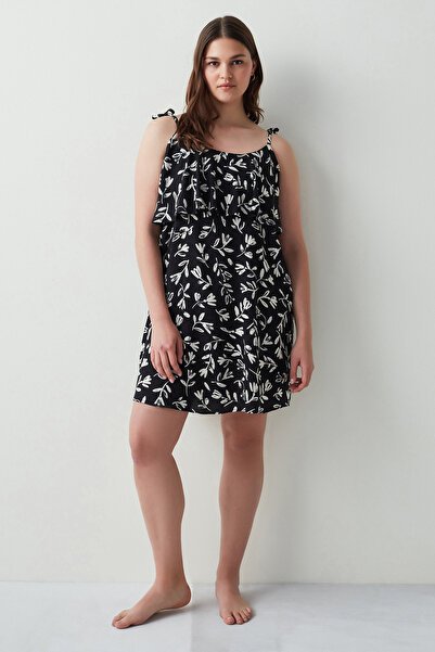 Penti Siyah Dark Fleur Elbise