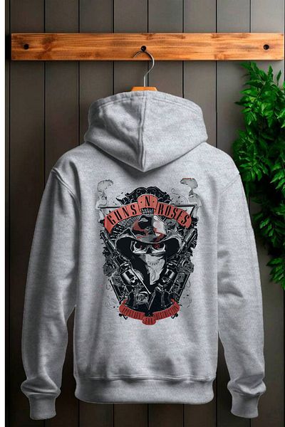 Massgai Φούτερ με κουκούλα με κουκούλα Guns N' Roses με στάμπα Unisex