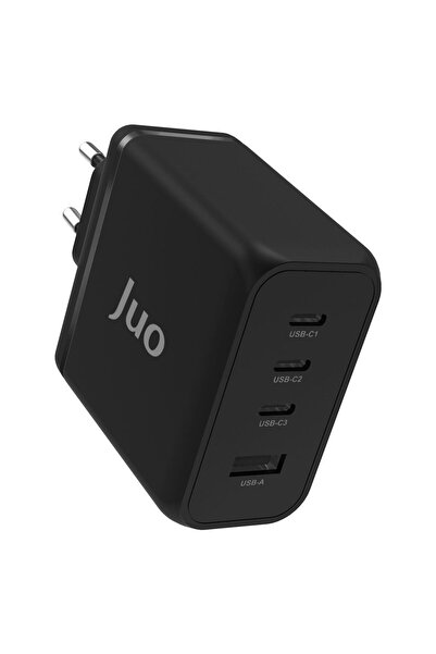 Juo 100w 4 Portlu Usb-c Usb-a Gan Şarj Aleti Iphone & Macbook & Notebook Uyumlu Pd Type-c Hızlı Şa