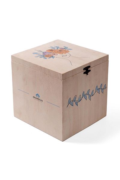 Anadolia HinGed Decorative Wooden Box for Women - Special for the Day