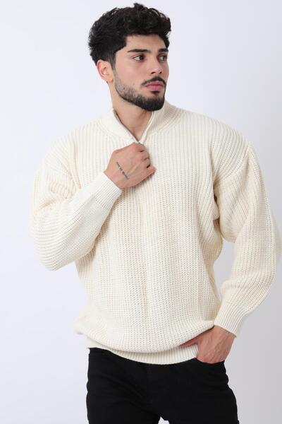 Stilkombin Πλεκτό πουλόβερ Half Fisherman με φερμουάρ Bld 5200_10022