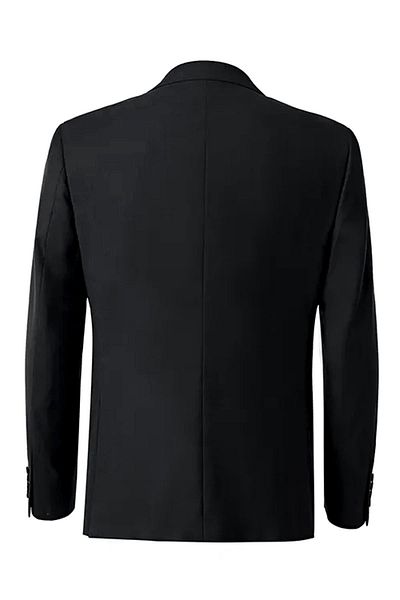 Suitmen Men's Black Double Slit 4 Drop Suit Bgl-St03985