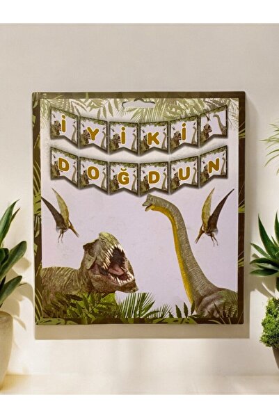 LASAGNA STORE Banner aniversar Jurassic Park cu plic - Decorativ