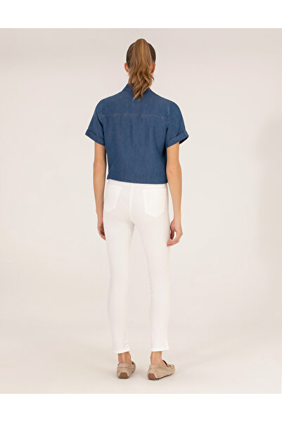 Pierre Cardin Ecru Skinny Fit Trousers 50263983-Vr019