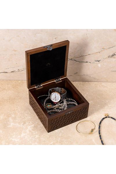Anadolia Vintage Portrait Printed Solid Decorative Box