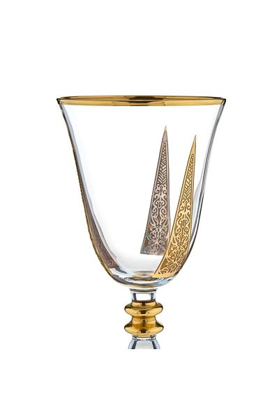 Anadolia Set of 6 Cypress Glass Wine Glasses