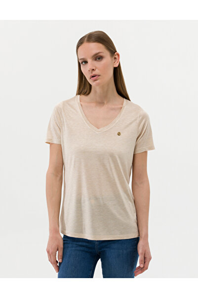 Pierre Cardin Μπλουζάκι Μπεζ Μελανζέ Κανονικής Εφαρμογής 50263518-VR156