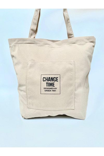 modvina Geantă din pânză pentru femei, cu fermoar, culoare nurcă, 35x35 cm - Utilizare zilnică elegantă și practică