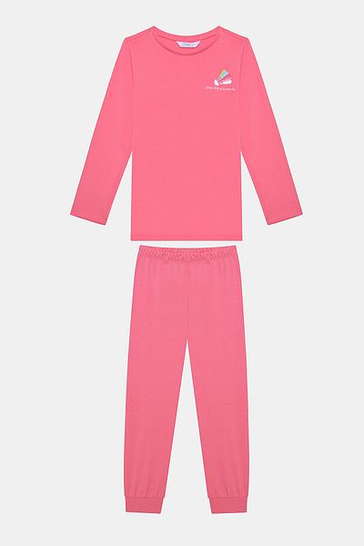 Penti Cotton Girls' Badminton 2-Piece Multicolor Pajamas Set