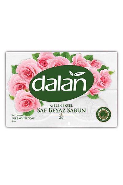 Dalan White Mold Pure Soap with Roses 150x4=600 G