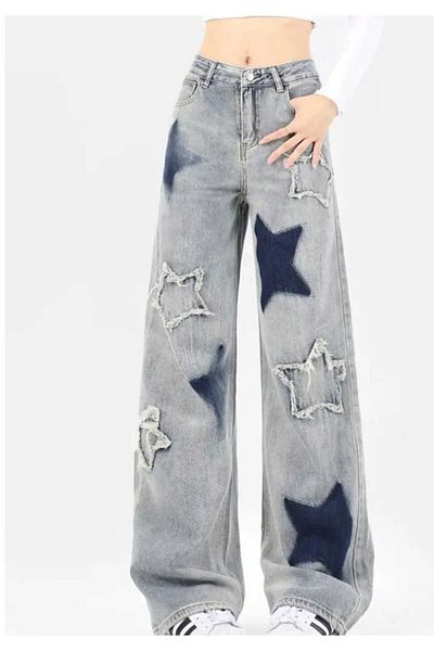 DENİKK Yudoowear, τζιν φαρδύ παντελόνι με στάμπα 3 αστέρων