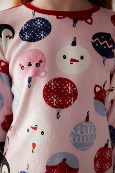 Penti Kız Çocuk Ornament Pembe Pijama Takımı